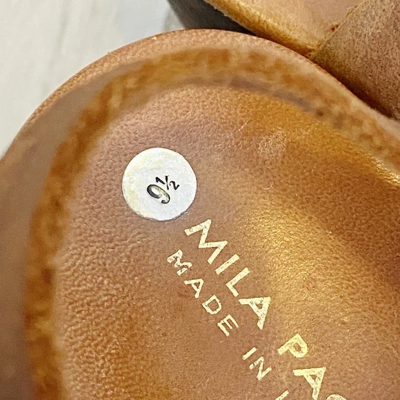 Mila Paoli | Womens Brown Leather Strap Platform Sandals | Size: 9.5 - Picture 8 of 13